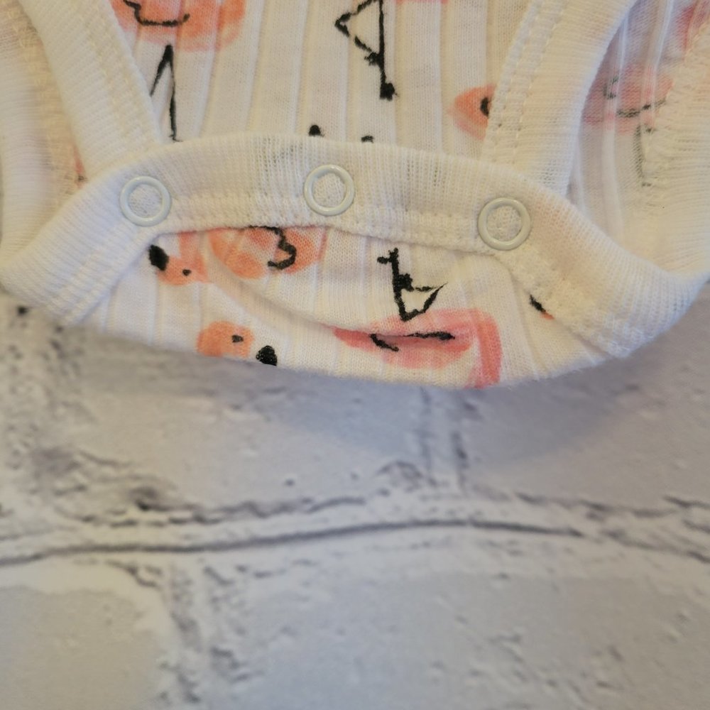 Baby Girls Rib Bodysuit, Pack of 3 - Picture 3 of 8